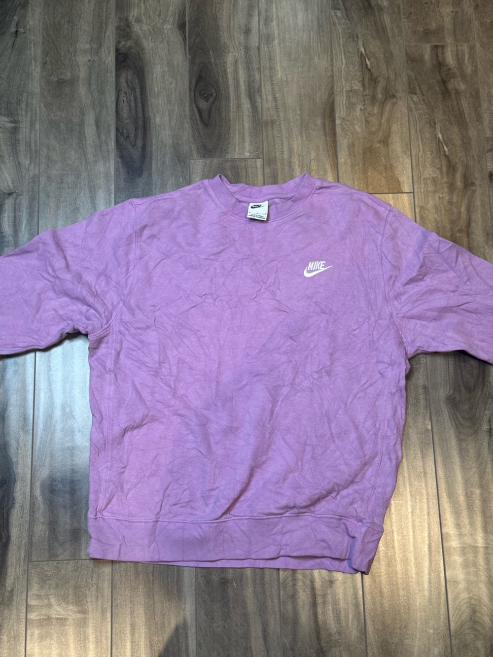 Nike Lavender Crewneck with White Swoosh